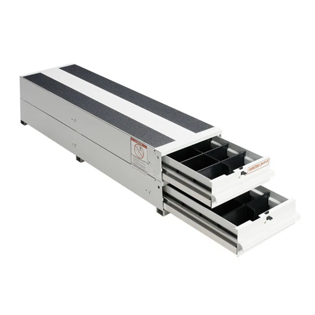 326-3 – WEATHERGUARD Bed Drawer, 49 Inch Length x 12-1/4 Inch Width x 12-1/4 Inch Height Stacked Unit 2 Drawers 1 Com...